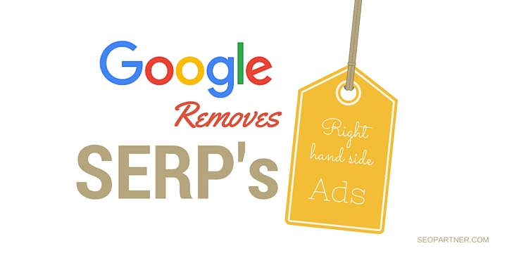 Google removes SERP's right hand side ads